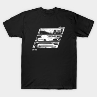 NISSAN 350Z Black 'N White Archive 2 (Black Version) T-Shirt